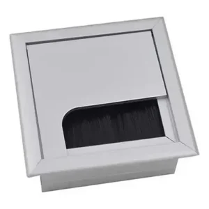 Pasacables para escritorios mesas de conferencia en aluminio
