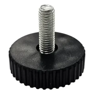 Tornillo pata niveladora para muebles diámetro 40 mm negro
